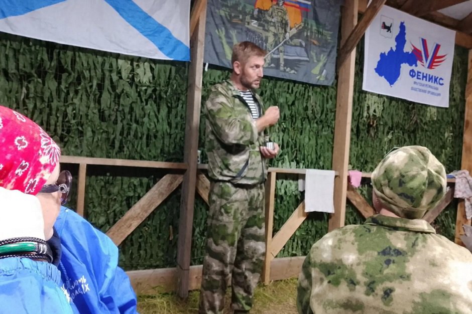 Михаил во время слета волонтеров