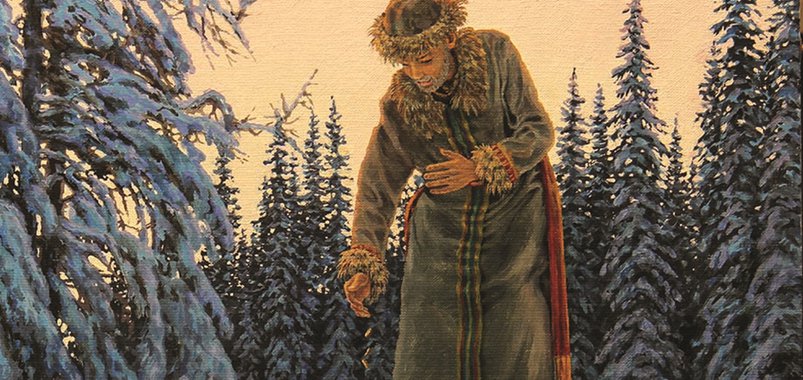 "Девушка и Луна". Выставка иллюстраций Георгия Инешина к сказкам коренных народов Сибири