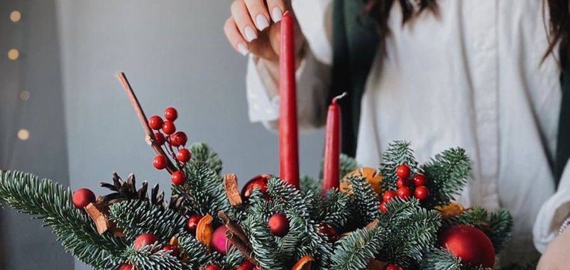 Новогодняя композиция из нобилиса