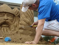 Конкурс скульптур из песка в Иркутске. Фото предоставлено организаторами