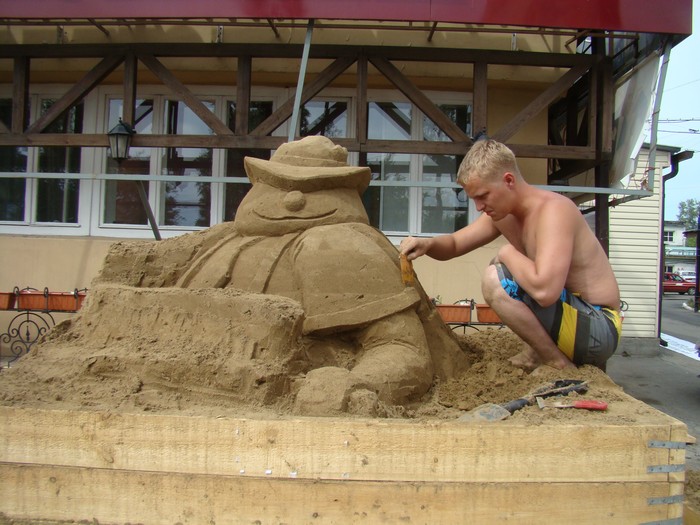 Конкурс скульптур из песка в Иркутске. Фото предоставлено организаторами