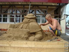 Конкурс скульптур из песка в Иркутске. Фото предоставлено организаторами