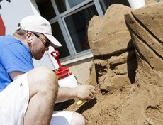 Конкурс скульптур из песка в Иркутске. Фото предоставлено организаторами