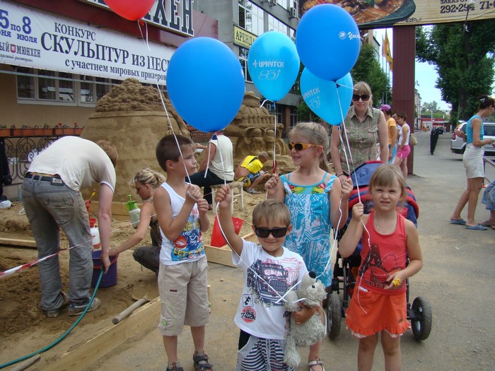 Конкурс скульптур из песка в Иркутске. Фото предоставлено организаторами