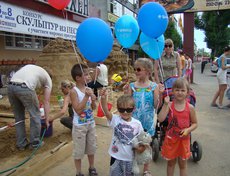 Конкурс скульптур из песка в Иркутске. Фото предоставлено организаторами