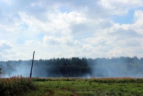 Задымление от горящих торфяников. Фото пресс-службы ГУ МЧС России по Иркутской области