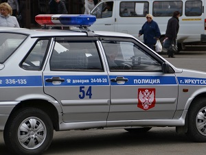 Полицейская машина. Фото Елены Алексеевой