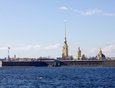 Вид с Троицкого моста на Петропавловскую крепость