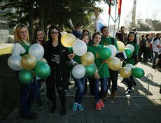 Героико-патриотическая акция «Пламя гордости за Победу» прошла в Иркутске 5 мая.