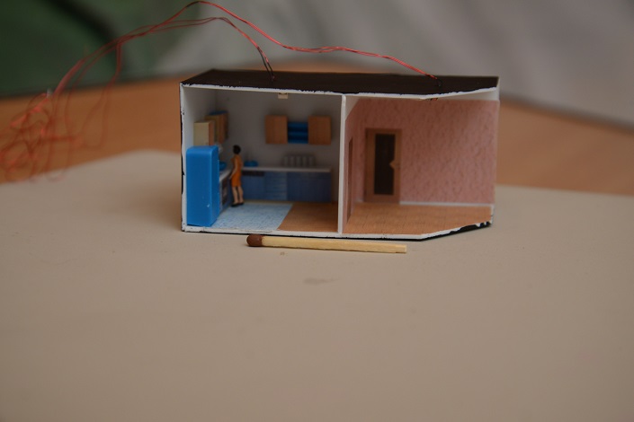 Интерьер дома в масштабе 1:87
