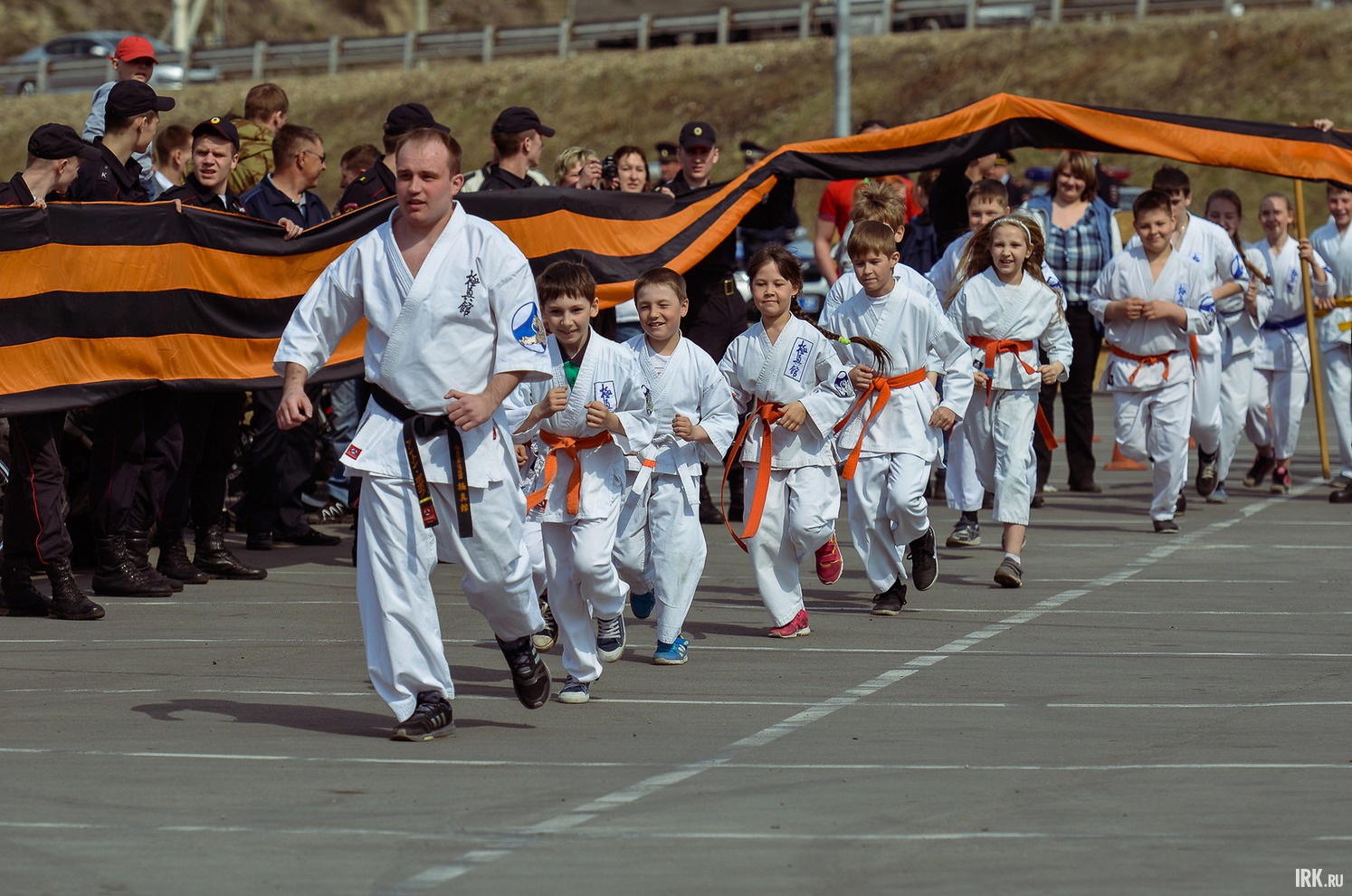 Прошли показательные выступления Байкальского союза боевых искусств.