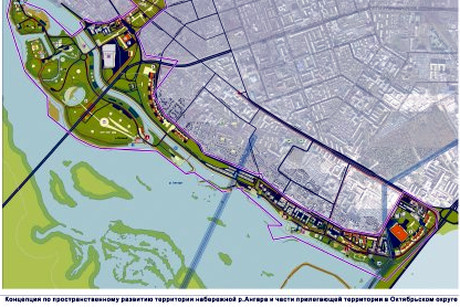 Концепция развития территории набережной. Фото пресс-службы мэрии Иркутска