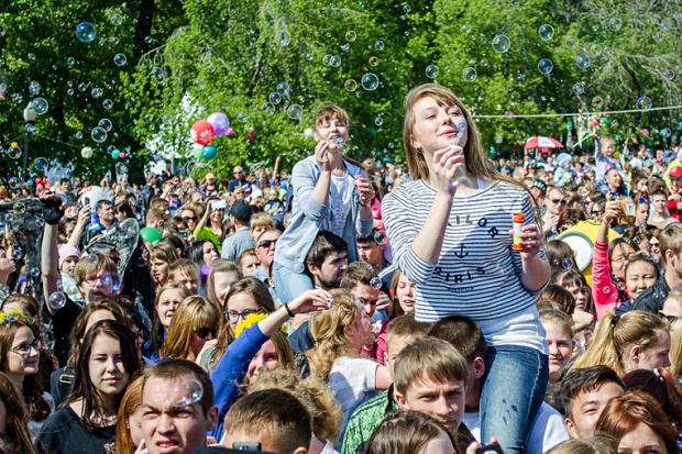 День мыльных пузырей. Фото ИА «Иркутск онлайн»