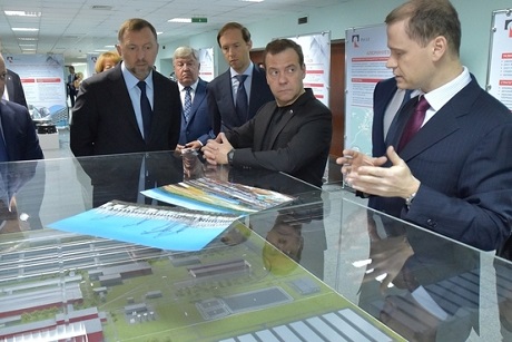 Дмитрий Медведев на выставке. Фото с сайта правительства России