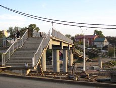 Пешеходный путепровод через улицу 4-я Советская