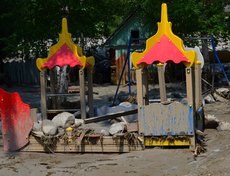 Детская площадка санатория «Сагаан Дали»