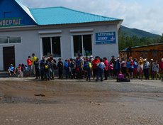 Эвакуированные дети из санатория «Сагаан Дали»