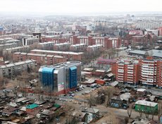 Иркутск с высоты птичьего полета. Автор фото - Игорь Дремин