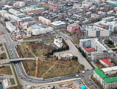 Иркутск с высоты птичьего полета. Автор фото - Игорь Дремин