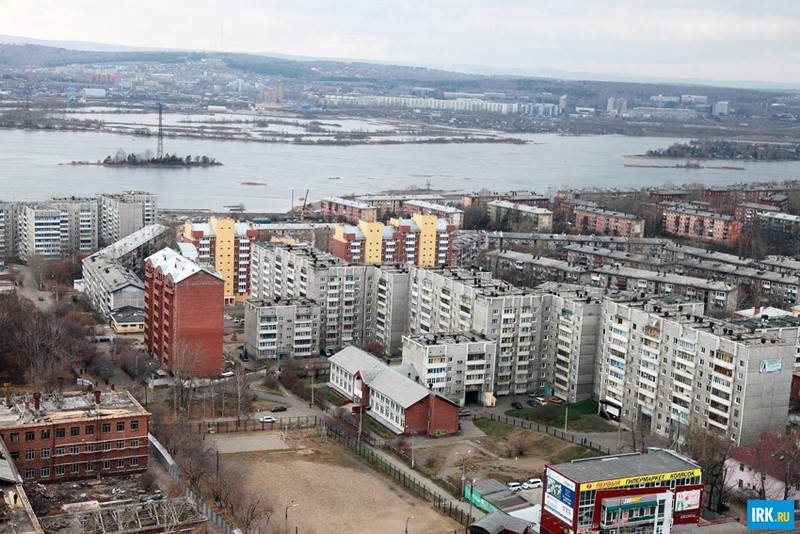 Иркутск с высоты птичьего полета. Автор фото - Игорь Дремин
