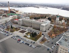 Здание правительства Иркутской области, площадь Кирова. Автор фото - Игорь Дремин