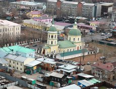 Иркутск с высоты птичьего полета. Автор фото - Игорь Дремин