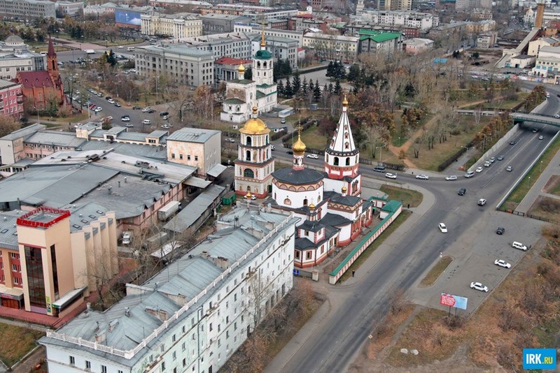 Иркутск с высоты птичьего полета. Автор фото - Игорь Дремин