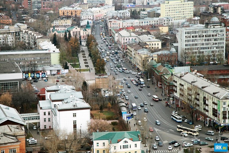 Улица Ленина в Иркутске. Автор фото - Игорь Дремин
