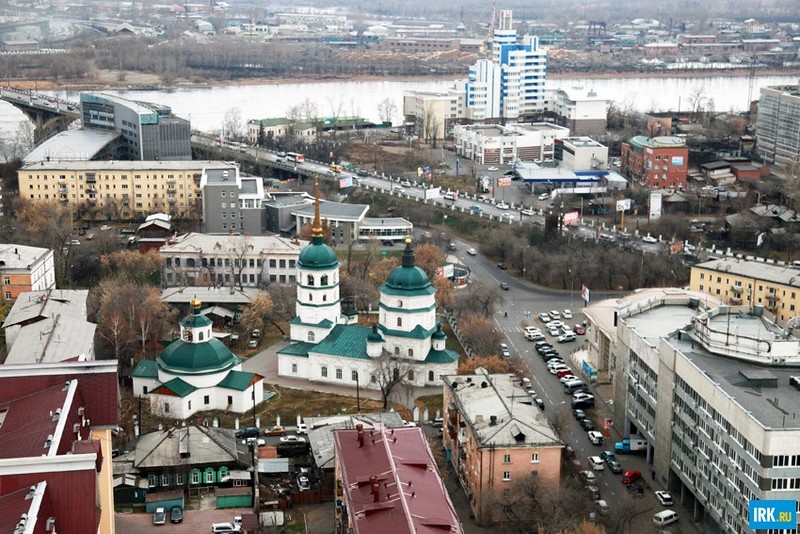 Иркутск с высоты птичьего полета. Автор фото - Игорь Дремин