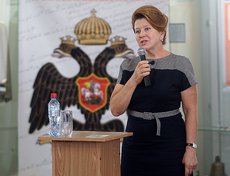 С приветственным словом перед собравшимися выступила председатель Законодательного собрания Иркутской области Людмила Берлина