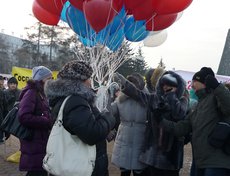 Митингующие готовят к запуску письмо Дмитрию Медведеву