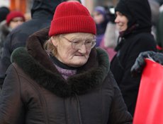 На митинге присутствовала не только молодежь