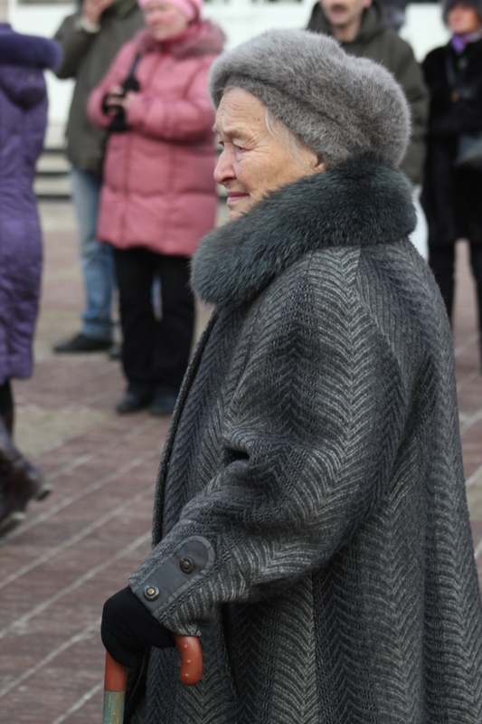 На митинге присутствовала не только молодежь