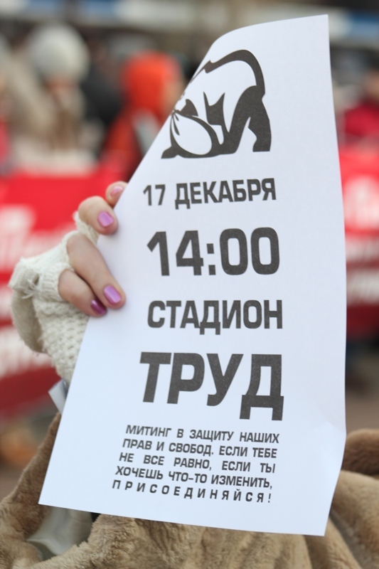 Такие листовки вручали собравшимся на пикете