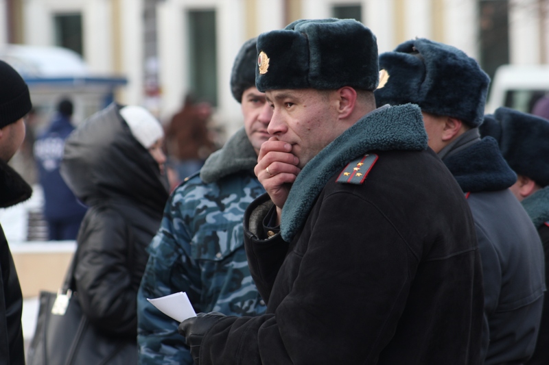 Полицейские, дежурившие на пикете, были очень сдержанны. Организаторы впоследствии благодарили их за поддержку