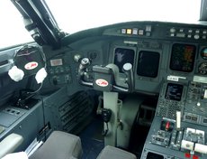 В кабине пилота