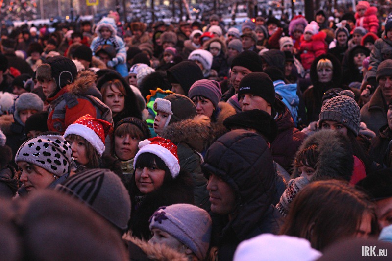 Открытие главной городской елки в Иркутске. Фото Никиты Добрынина.