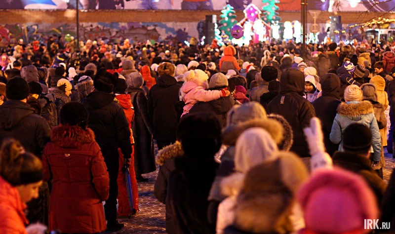 Открытие главной городской елки в Иркутске. Фото Никиты Добрынина.