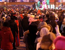 Открытие главной городской елки в Иркутске. Фото Никиты Добрынина.