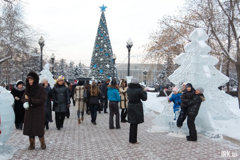 Открытие главной городской елки в Иркутске. Фото Владимира Смирнова.