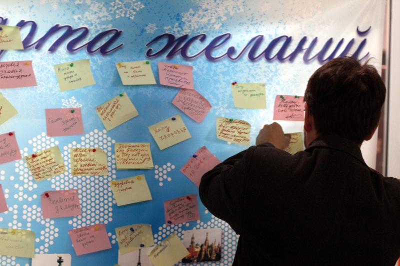 Наклейки на «Карте желаний»