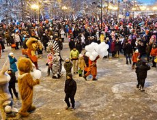 Открытие главной городской елки в Иркутске. Фото Владимира Смирнова.