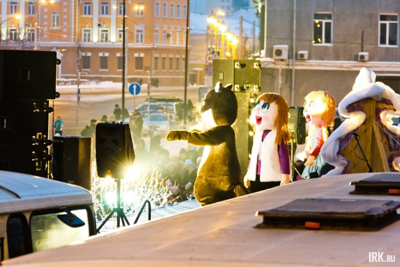 Открытие главной городской елки в Иркутске. Фото Владимира Смирнова.