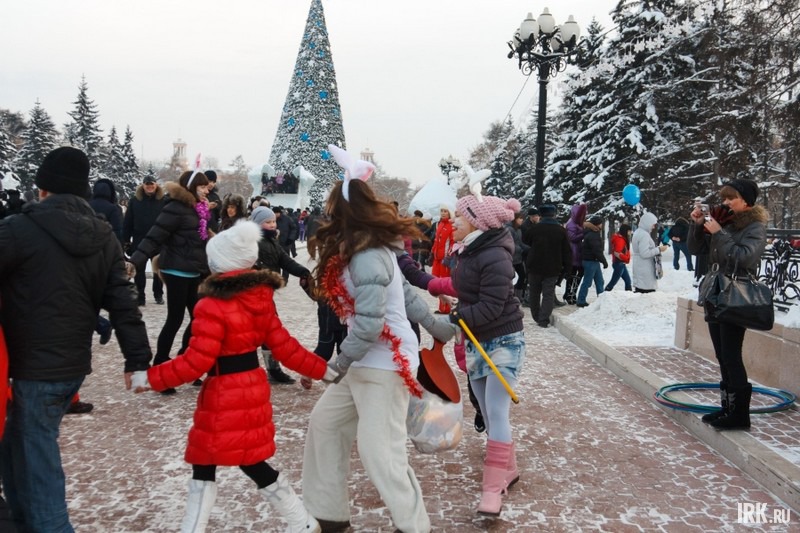 Открытие главной городской елки в Иркутске. Фото Владимира Смирнова.