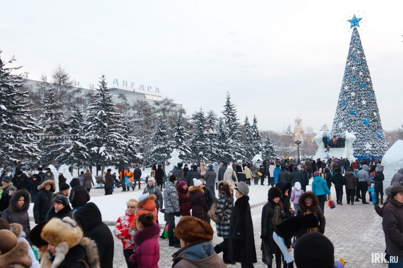 Открытие главной городской елки в Иркутске. Фото Владимира Смирнова.