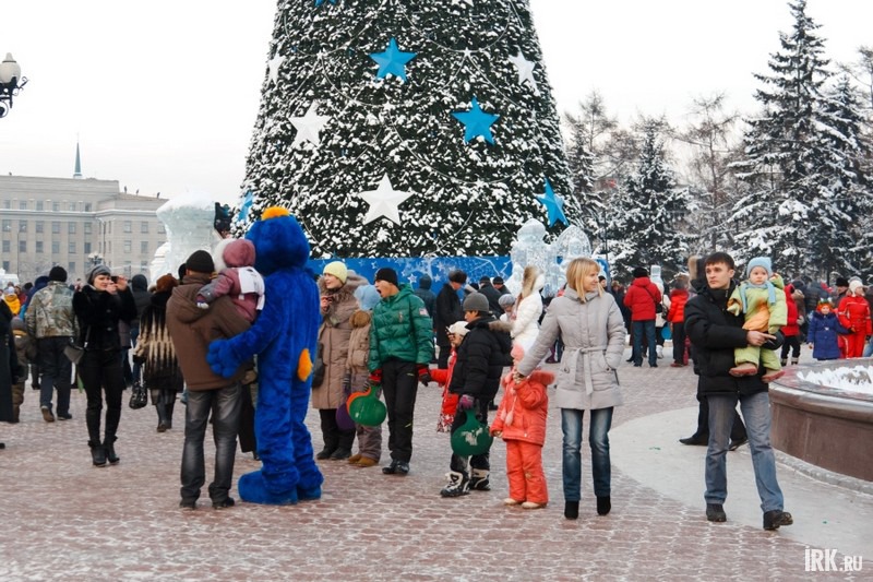 Открытие главной городской елки в Иркутске. Фото Владимира Смирнова.