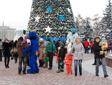 Открытие главной городской елки в Иркутске. Фото Владимира Смирнова.