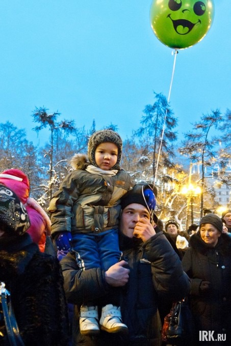 Открытие главной городской елки в Иркутске. Фото Владимира Смирнова.