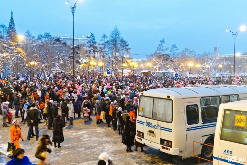 Открытие главной городской елки в Иркутске. Фото Владимира Смирнова.