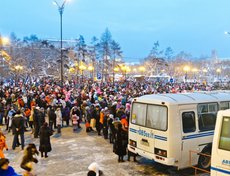 Открытие главной городской елки в Иркутске. Фото Владимира Смирнова.
